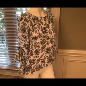 WHBM 3/4 sleeve blouse, excellent condition!Size 0